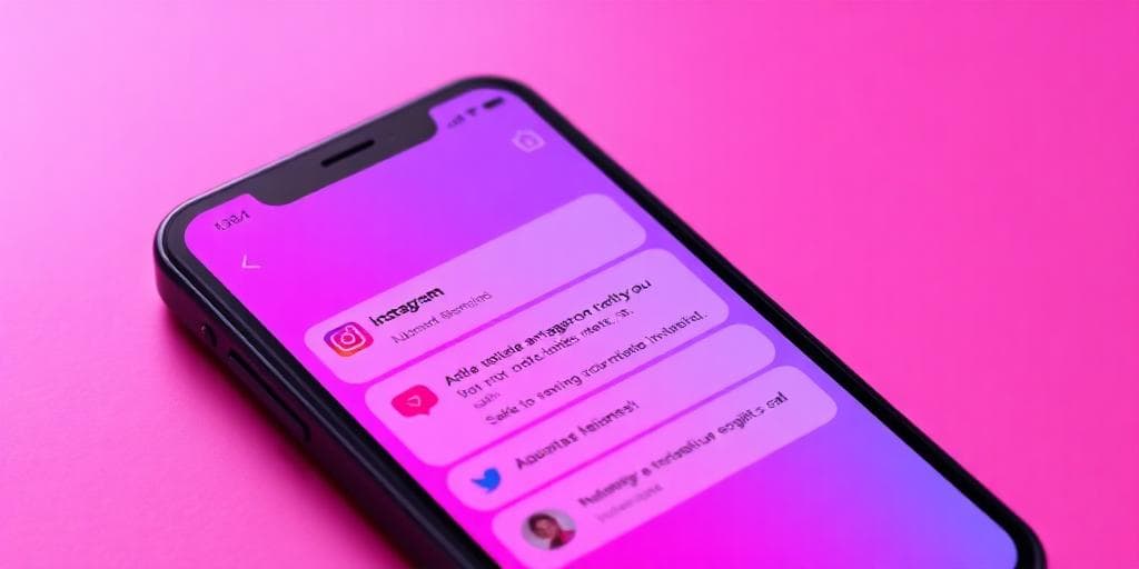 Instagram DM automation on smartphone with business replies