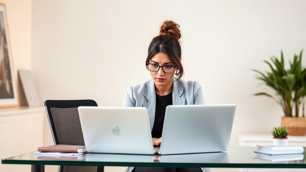 Business owner frustrated by missed leads and unanswered customer messages